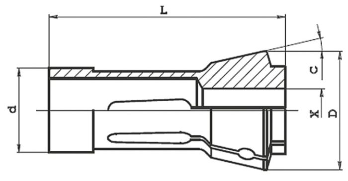 173E-3,0 цанга круглая