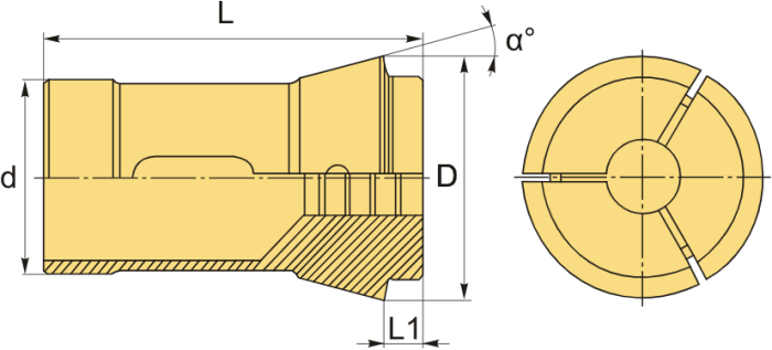 CL173E-18 цанга круг